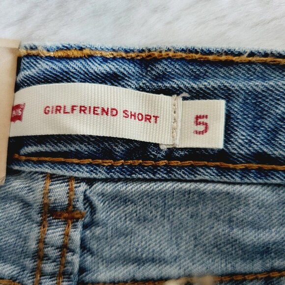 Levi's Girls' Girlfriend Jean Shorts (size: 5) 4KIDN-T - Picture 5 of 7